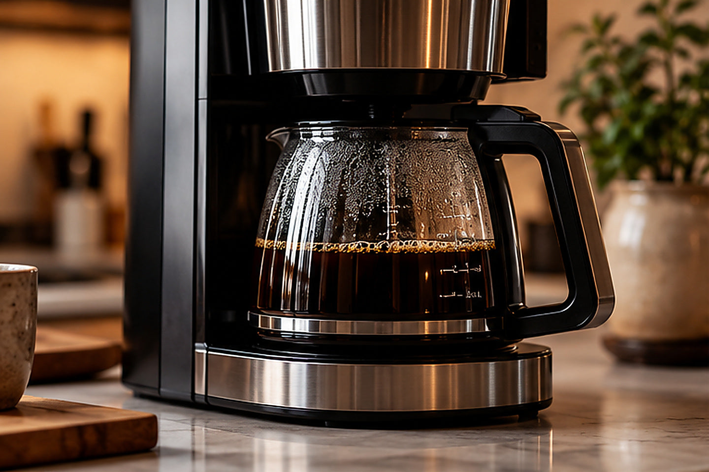 Coffee being prepared using the drip coffee method