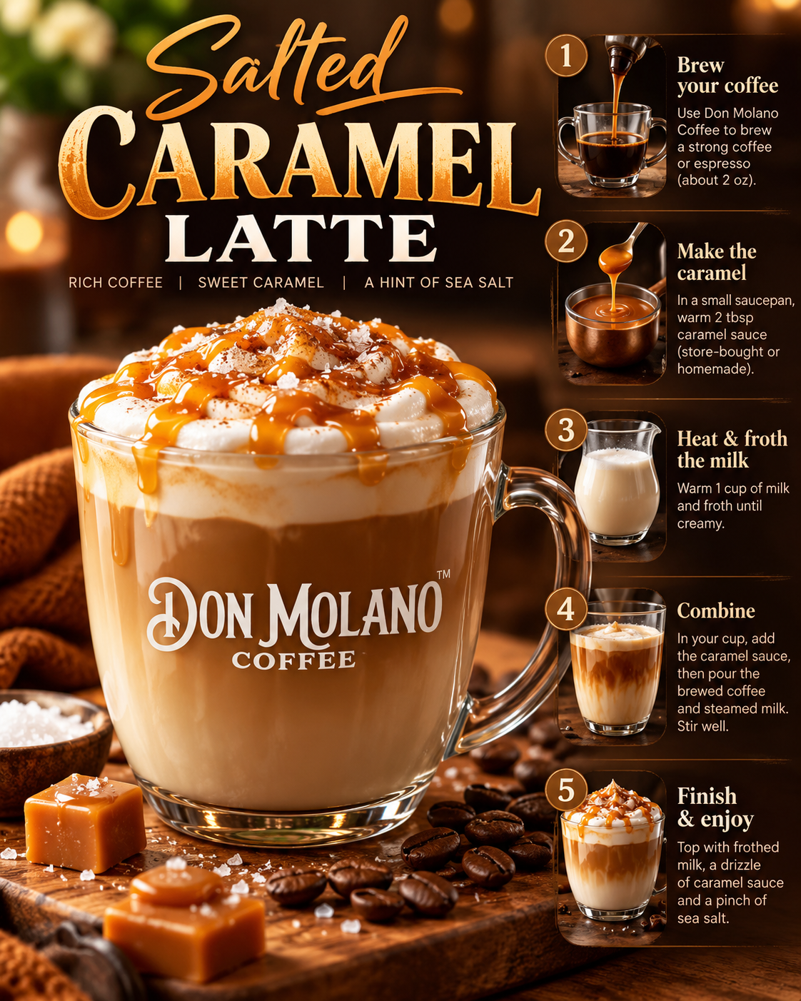 Hot Salted Caramel Latte recipe