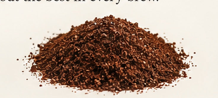 Medium coffee grounds texture